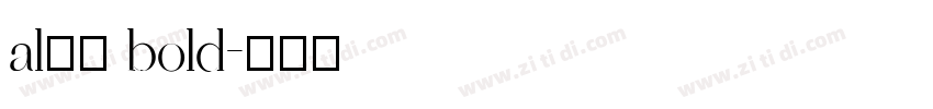 al雅黑 bold字体转换